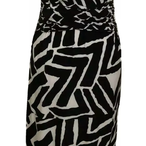 I.N.C. INTERNATIONAL CONCEPTS black and white zebra maxi dress simply gorgeous - Picture 5 of 11